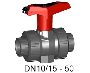 瑞士+GF+ 546型球閥，日標(biāo)PVC-U手動球閥, 帶可鎖定手柄